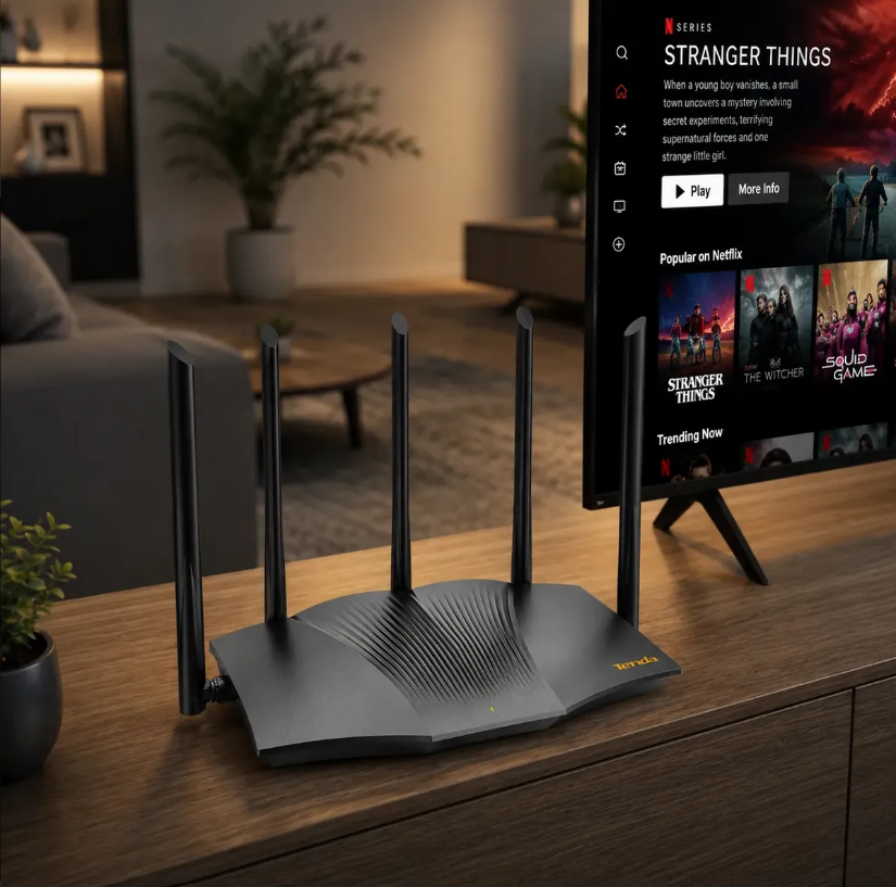 Router Tenda Ax3000 Tx12 Pro Wifi 6 Hasta 2976 Mbps