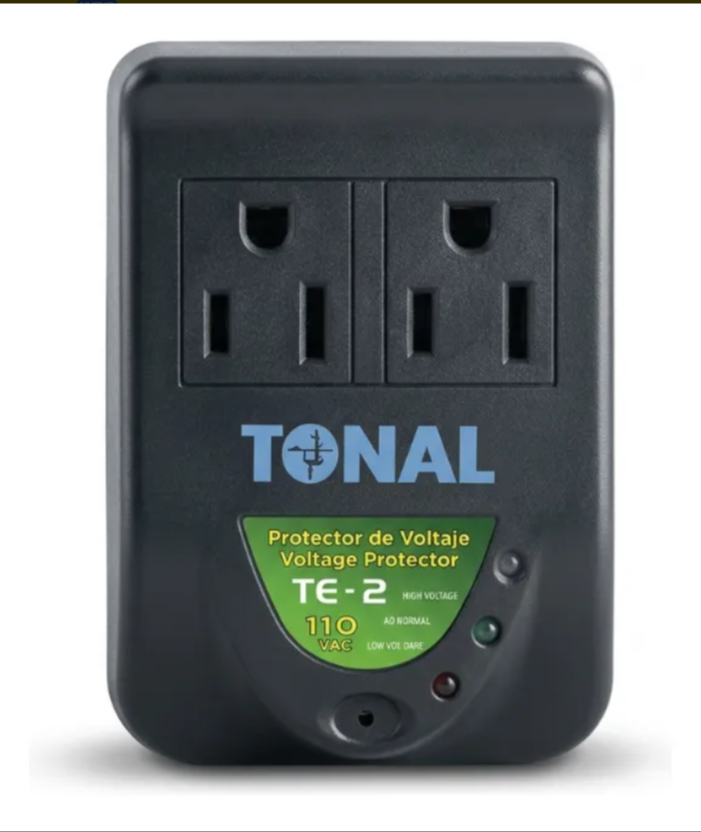 Protector De Voltaje 110v Tonal Electrónicos Tv, Computadora Blanco