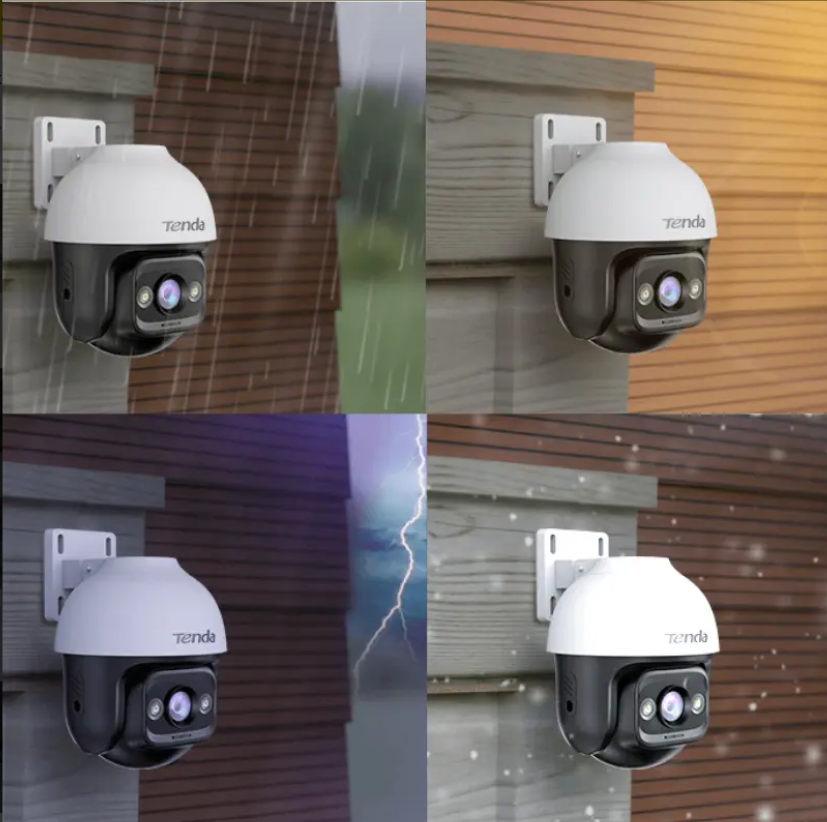 Camara Wifi Tenda Ch3 De Seguridad 360 Grados Full Color 2k Blanco