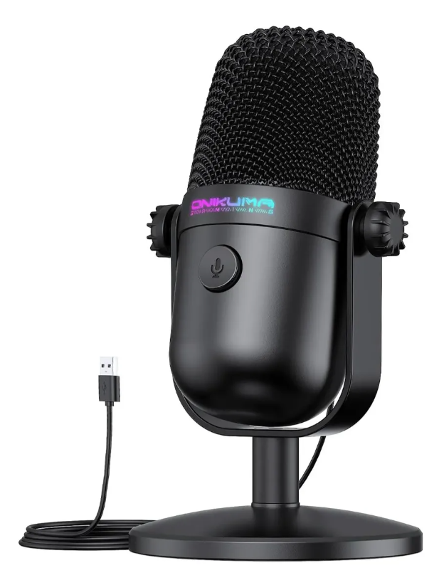 Micrófono Profesional Condensador Escritorio Podcast Gamer