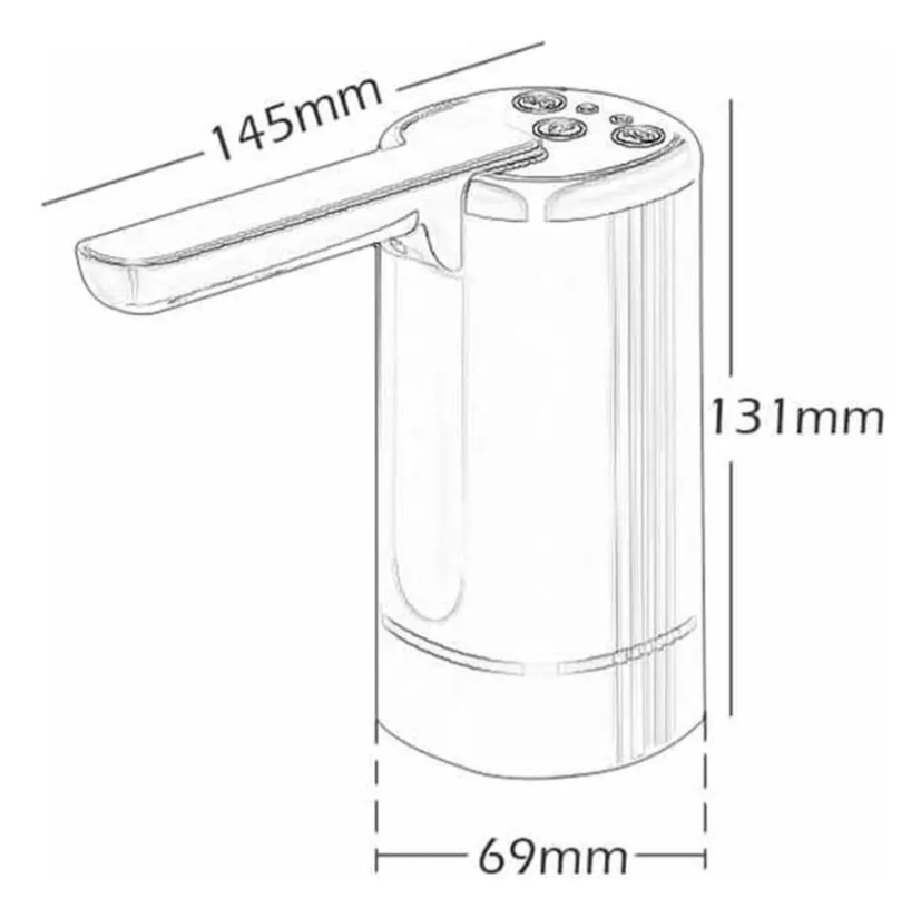 Dispensador De Agua Electrico Usb Recargable