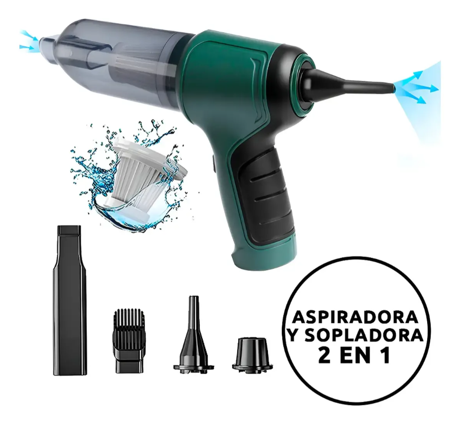Mini Aspiradora Carro Portátil Inalámbrica Recargable