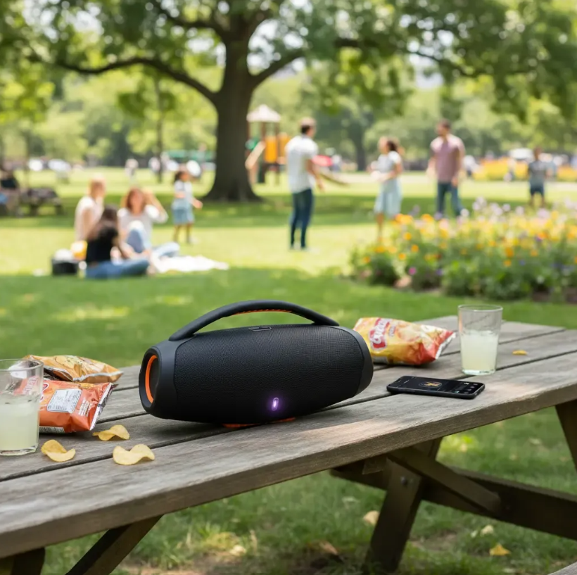 Corneta Portátil Inalámbrica Altavoz Bluetooth Recargable Negro