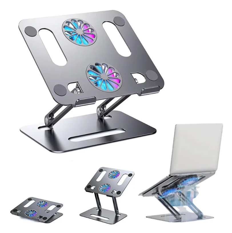 Base Laptop Plegable Portátil Soporte Desarmable Plateado