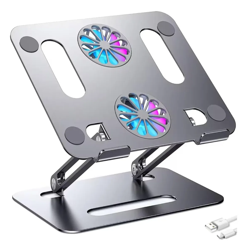 Base Laptop Plegable Portátil Soporte Desarmable Plateado