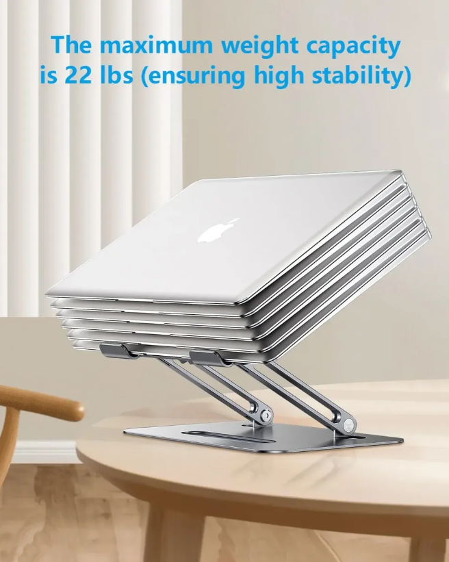 Base Laptop Plegable Portátil Soporte Desarmable Plateado