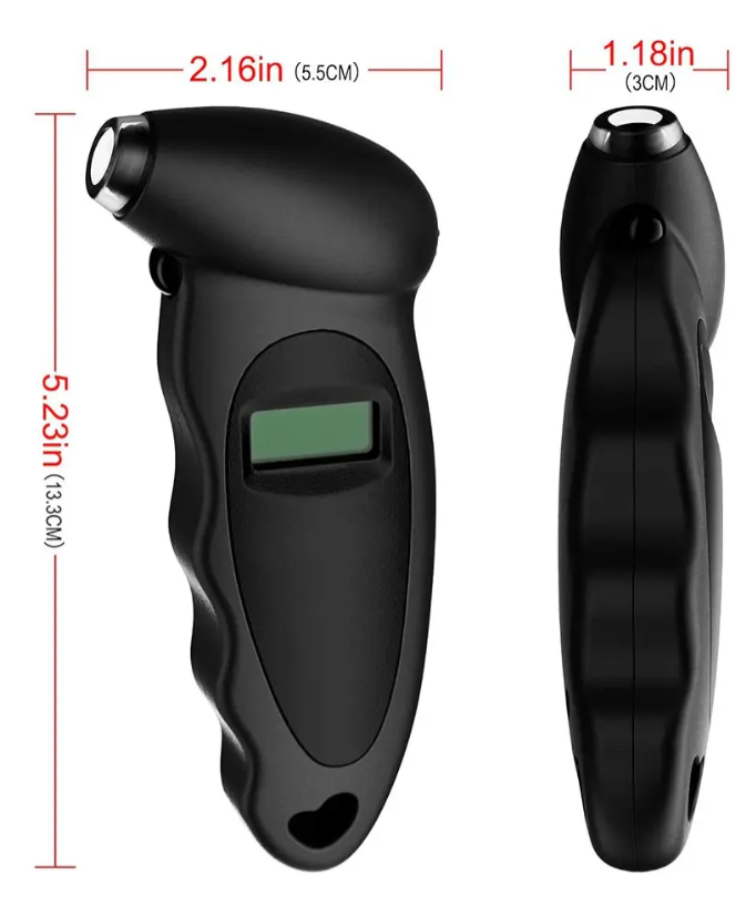 Medidor Presión Aire Digital Caucho Carro Moto Bicicleta