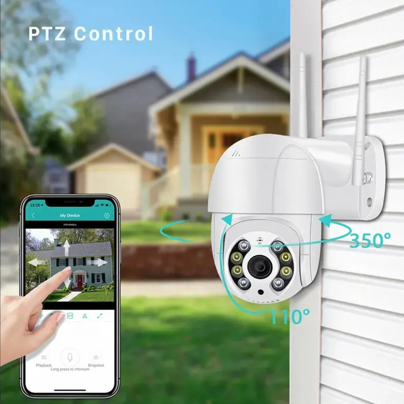 Cámara Robot Seguridad Ip Wifi Para Interperie