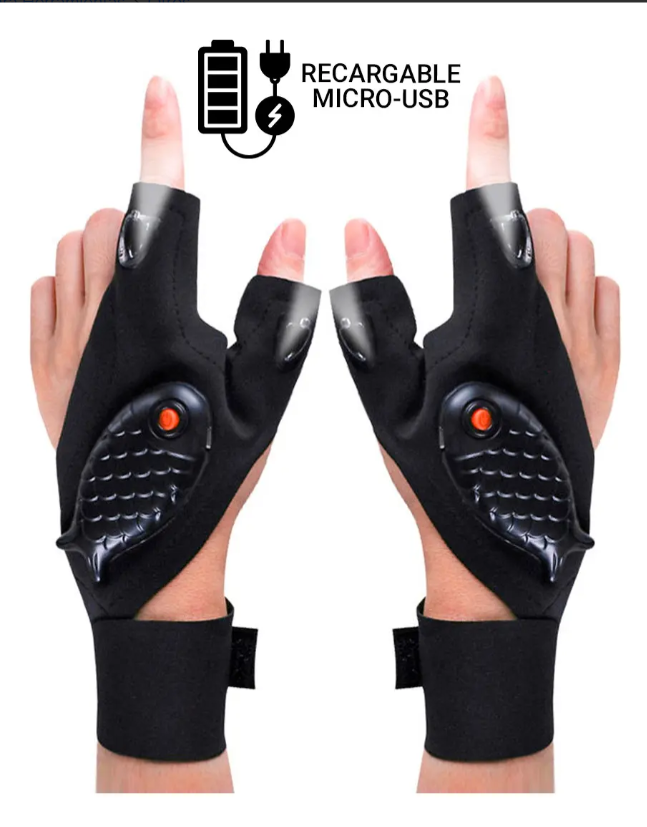Guantes Linterna De Luz Led Para Interiores Y Exteriores