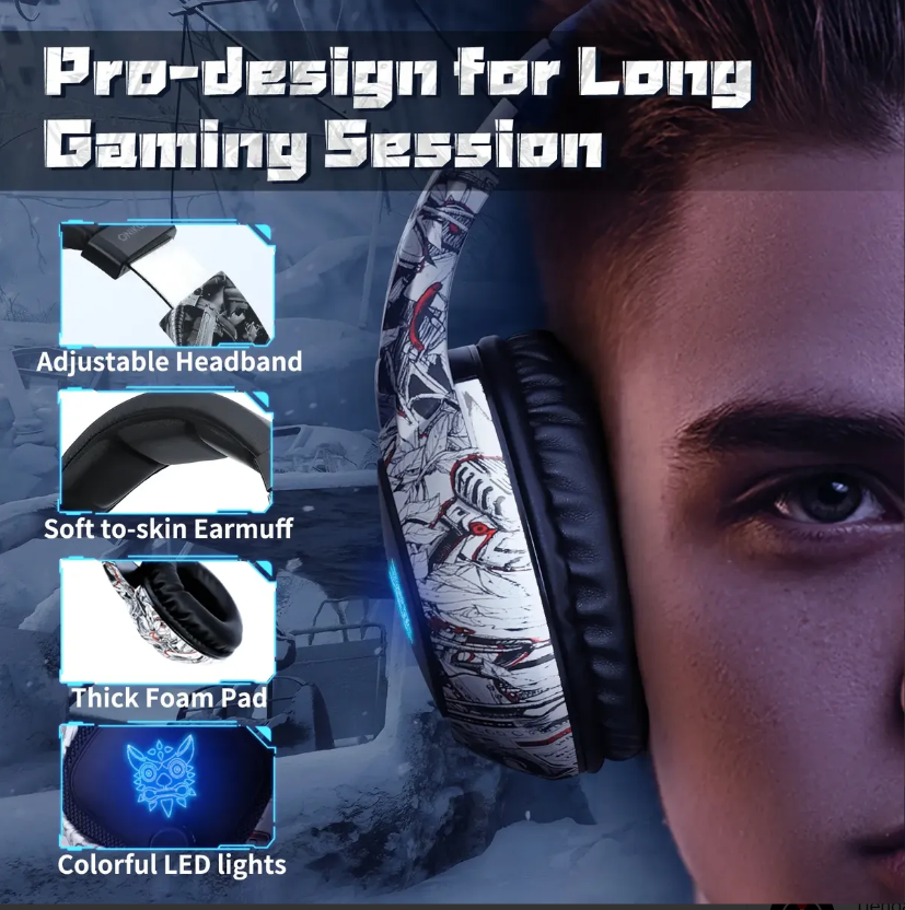 Audifono Gamer Rgb Con Audifono Y Splitter K9