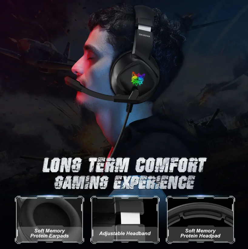 Audifono Gamer Rgb Con Audifono Y Splitter K9
