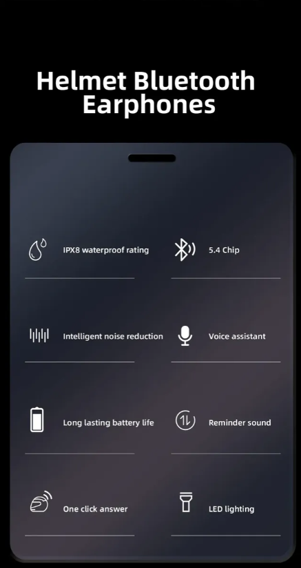Bluetooth Para Casco De Moto Música Y Manos Libres