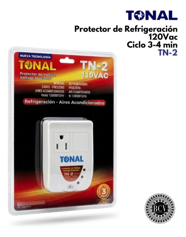 Protector De Voltaje Nevera, Aire Acond, Refrigeracion 110v Gris